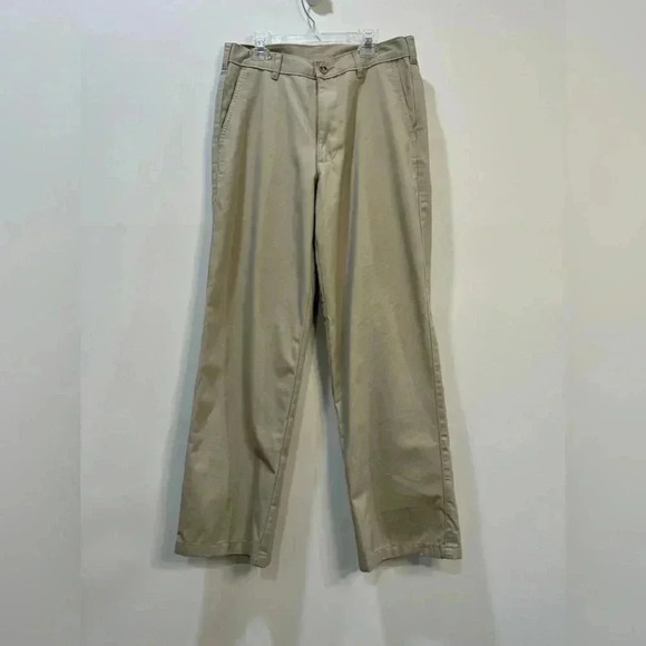 George Men’s Khaki Relaxed Fit Pants Size 30 - Picture 1 of 9